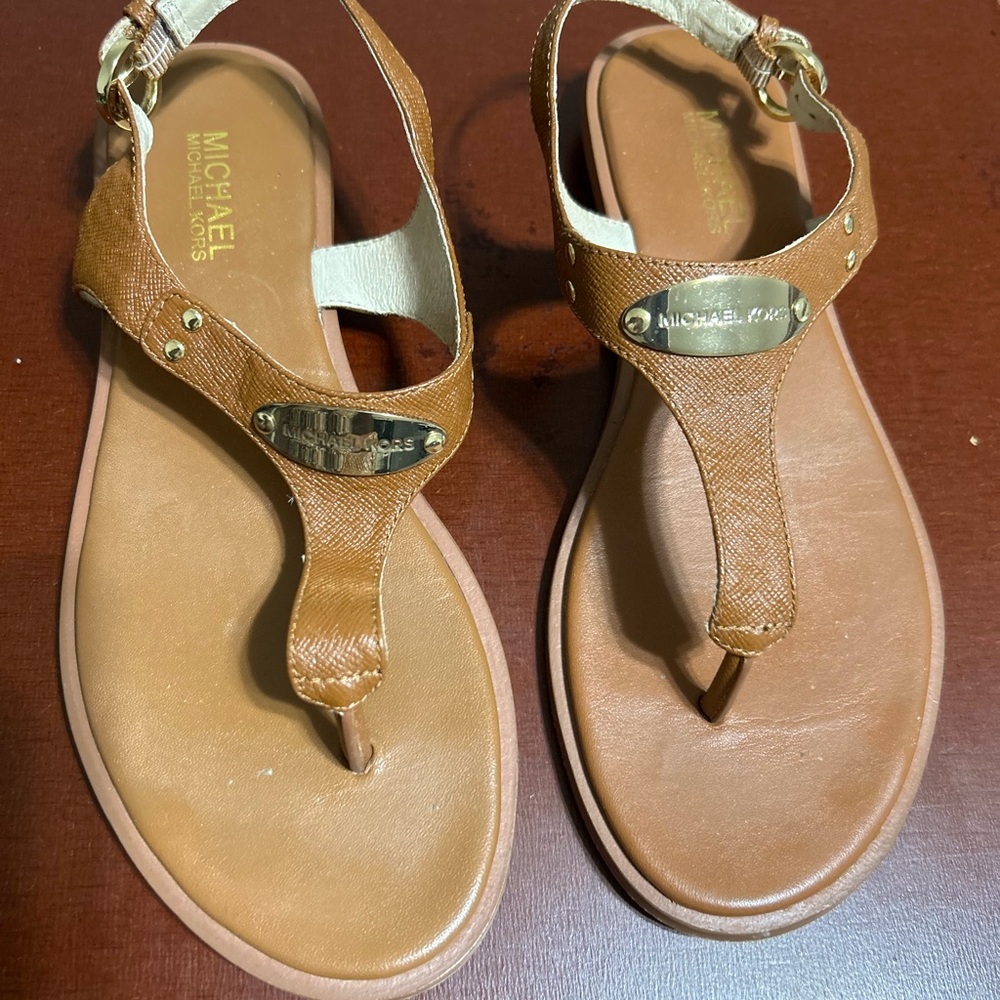 Michael Kors tan sandals